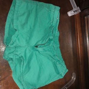 green shorts